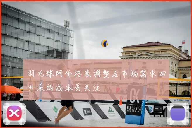 羽毛球网价格表调整后市场需求回升采购成本受关注